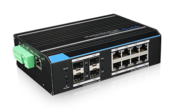 8-Port POF Ethernet Switch, Gigabit Capability, OptoLock and RJ45 Ports