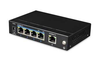 4 Ports PoE Ethernet Switch (One Uplink Port)
