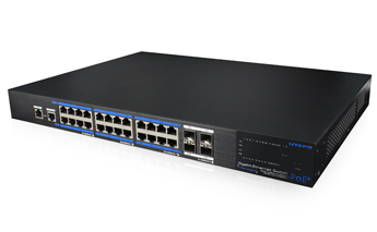  24 Ports PoE Full Gigabit Managed Ethernet Switch