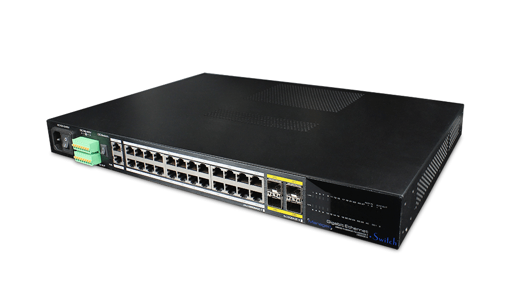  Industrial 24 Ports Gigabit Layer 3 Switch