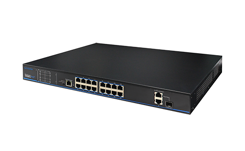 24 Port Fast Ethernet POE Switch with 24 RJ-45 10/100M Ports + 2 1000M –  UltraPoE