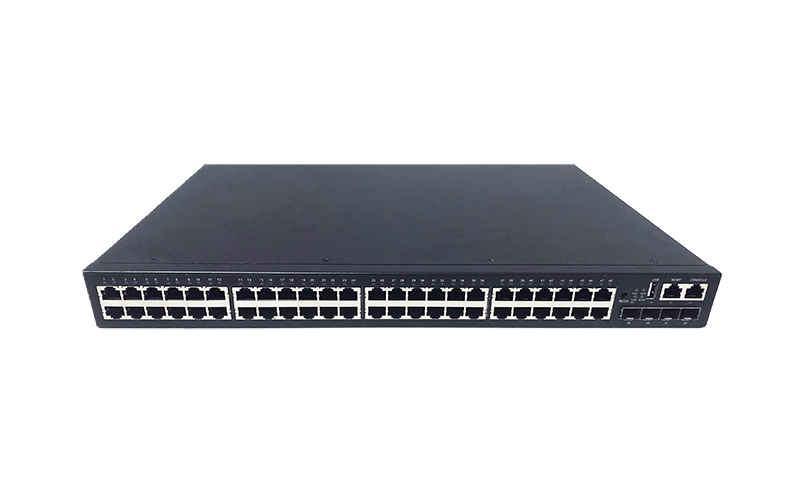  48-Port Gigabit PoE+ 4-Port 10G SFP+ L3 Managed Ethernet Switch