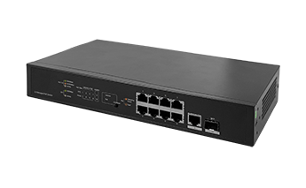 8-Port Gigabit PoE+ 1-Port Gigabit RJ45 1-Port Gigabit SFP L2 Managed Ethernet Switch