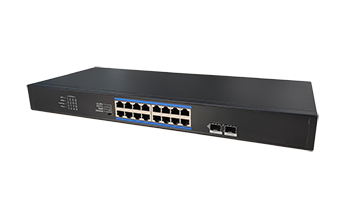  16-Port Gigabit PoE+ 2-Port Gigabit SFP Unmanaged Ethernet Switch