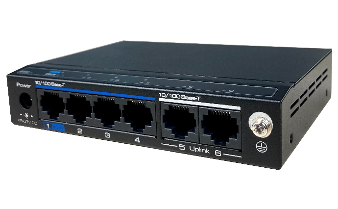 4-Port FE PoE++ 2-Port Fast Ethernet Switch