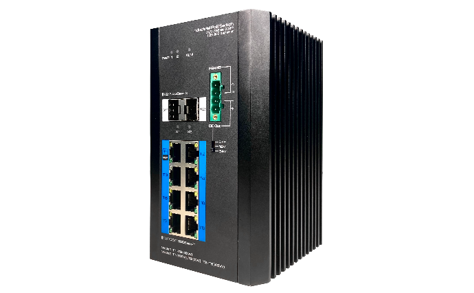  Industrial 8-Port Gigabit PoE+ 2-Port 1G/2.5G SFP L2 Managed Ethernet Switch