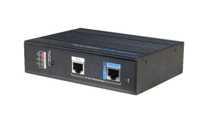  Industrial Single-Port Multi-Gigabit 802.3bt PoE++ Injector (90W) with 48~57V DC input